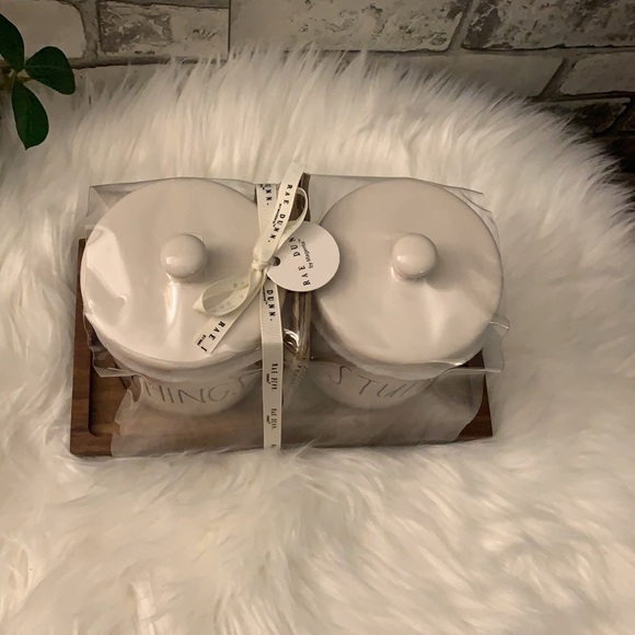 Rae Dunn THINKINGS STUFF bathroom Set - Picture 3 of 6